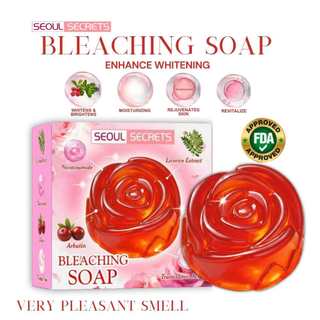 B1T1 ROSE Bleaching Soap FDA Approved with Whitening Booster Tranexamic Acid & Licorice Extract for