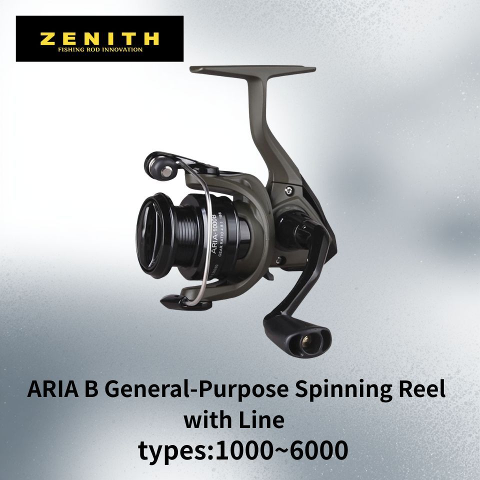 Zenith Okuma ARIA B Spinning Reel (New 2023) with Line, Boxed Type