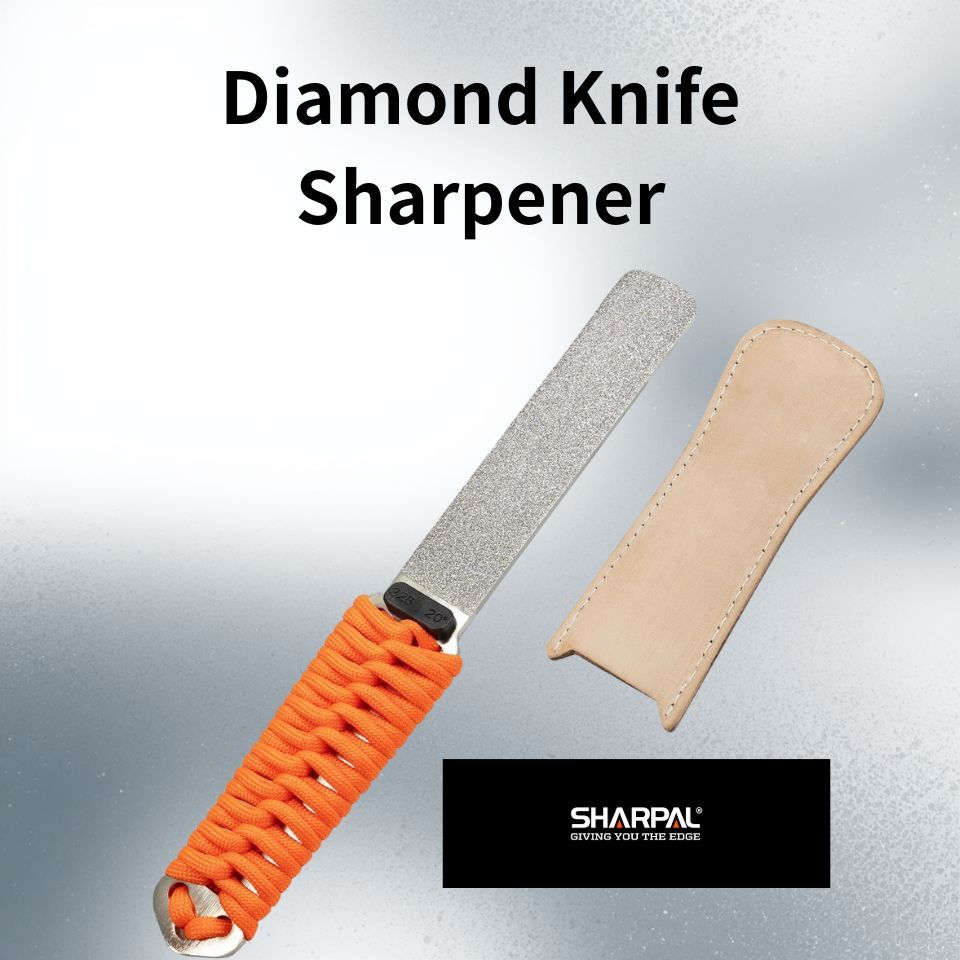 SHARPAL 181N Dual Grit Diamond Knife Sharpener with Leather Strop