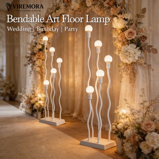 5-Heads LED Romantic Bendable Fairy Lights Floor Lamps for decoration Birthday&Wedding Background.