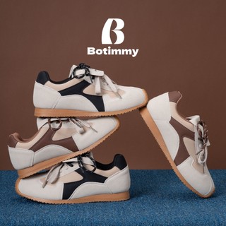 【36~41size】Botimmy korean fashion Non-Slip Rubber Sneakers Soft PU Material Sapatos For Women Shoes