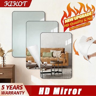 KIKOT HD Acrylic Mirror sticker wall full body Mirror Shatterproof Non Glass Flexible DlY Mirror