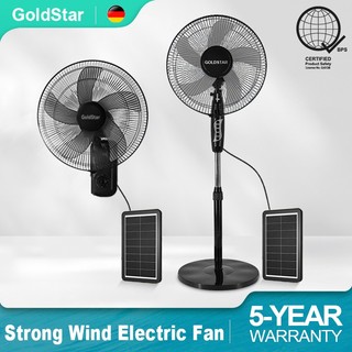 GoldStar 16Inch Solar Fan Powerful Solar Fan With Solar Panel Solar Electric Fan Heavy Duty