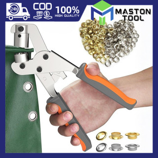 Grommet Pliers Kit Tools Handheld Hand Press Metal Eyelet Hole Punch Plier for Leather Canvas Cloth