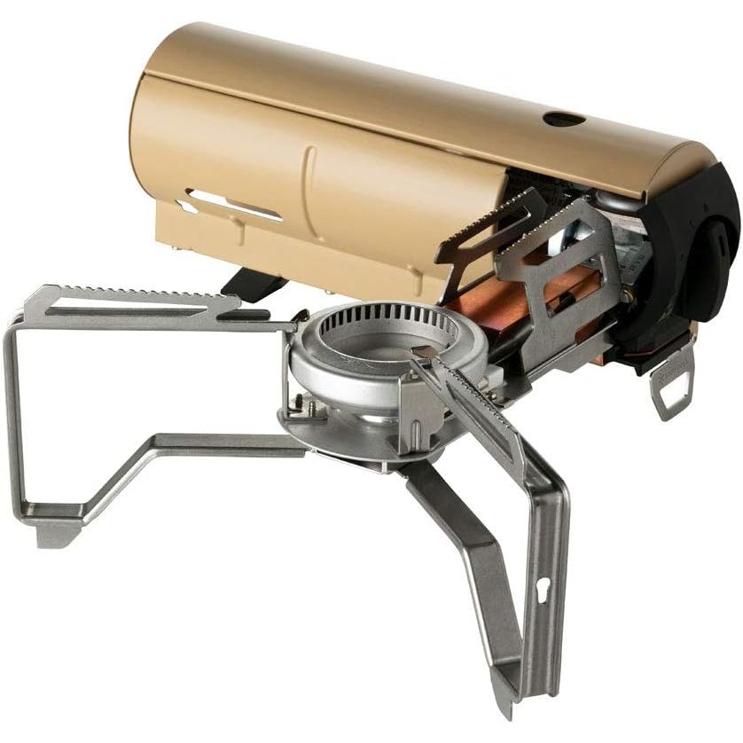 Snow Peak HOME&CAMP Burner GS-600KH – Compact Gas Stove for Outdoor, Camping, and Cooking, Olive Green