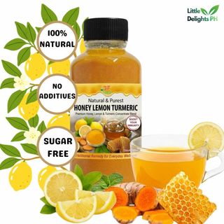 Honey Lemon Turmeric Concentrate 120ml - Natural Immune Booster, Detox Drink
