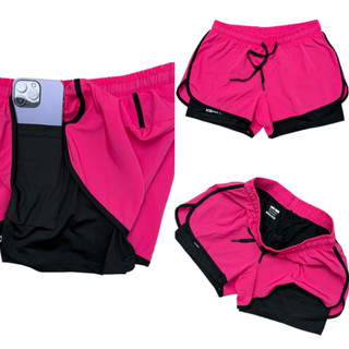 New 2in1 cycling shorts for fashion cyclingshorts yogashorts gymshorts unisex