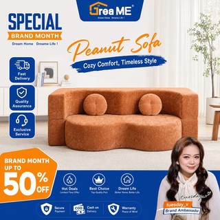 DREAME Sofa Bed Foldable Double Size 2M 3 Seater with Removable Washable Cover 15in Thick