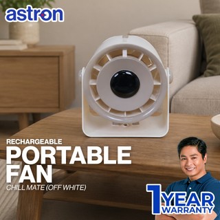 Astron CHILL MATE Rechargeable - Portable Fan | 360 Degree Rotation w/ Foldable Hook & LED Display