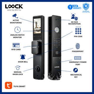 LOOCK Face Recognition Camera SMART Digital DOOR LOCK Keyless Entry Smart Home Device