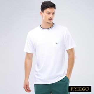Freego Mens Round Neck Special Fab. Short Sleeve GMT02-0150 [Tshirt for men, T-Shirt, T Shirt]
