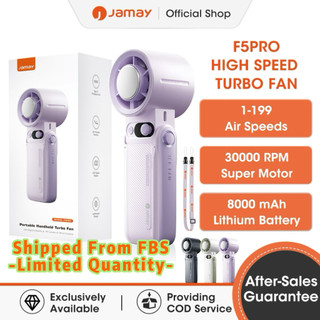 Jamay F5PRO Fan 8000mAh Turbo Mini Fan Rechargeable High-Speed Fan Handheld Ac Cooling Foldable