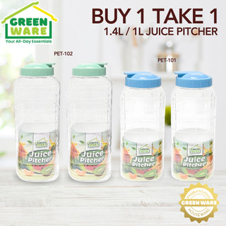 Greenware PITCHERS 1L and 1.4L PET-101 / PET-102 BUY 1 TAKE 1