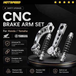 HOTSPEED CNC Brake Arm For YAMAHA Honda Universal Alloy With Spring Heavy Duty
