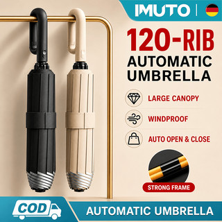 IMUTO Automatic Sun Umbrella Windproof Anti-UV Sunscreen Wind-Resistant Large 360° Ring Buckle