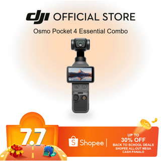DJI Osmo Pocket 4 Essential Combo | 1 Inch CMOS | 4K 240fps | 10bit DLog M | 3 Axis Gimbal | 107G