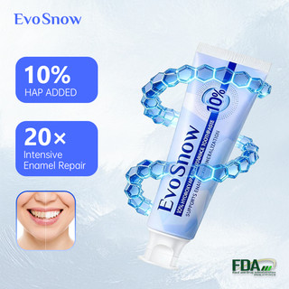 EvoSnow 10% HAP Toothpaste 100g Blueberry Mint | Enamel Repair, Whitening, Sensitivity Fresh Breath