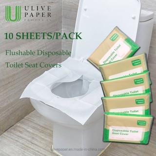 3PCS Toilet Seat Covers Disposable, 10pcs Flushable Travel Disposable Toilet Seat Covers