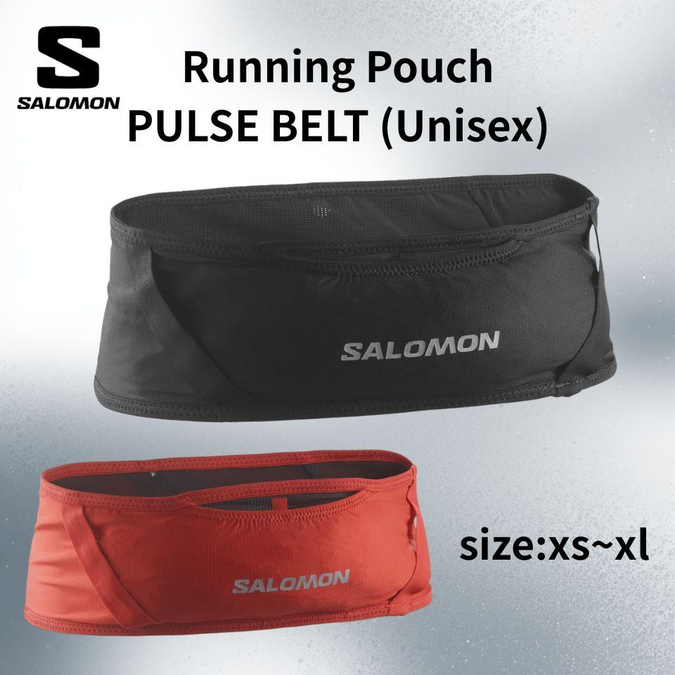 Salomon PULSE BELT Running Belt Unisex Adjustable Hydration Pouch for Running and Sports