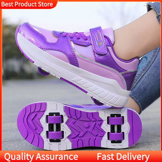Four-wheeled Roller Skates For Children And Teenagers, Boys And Girls, Dual-use Skates With Detachab