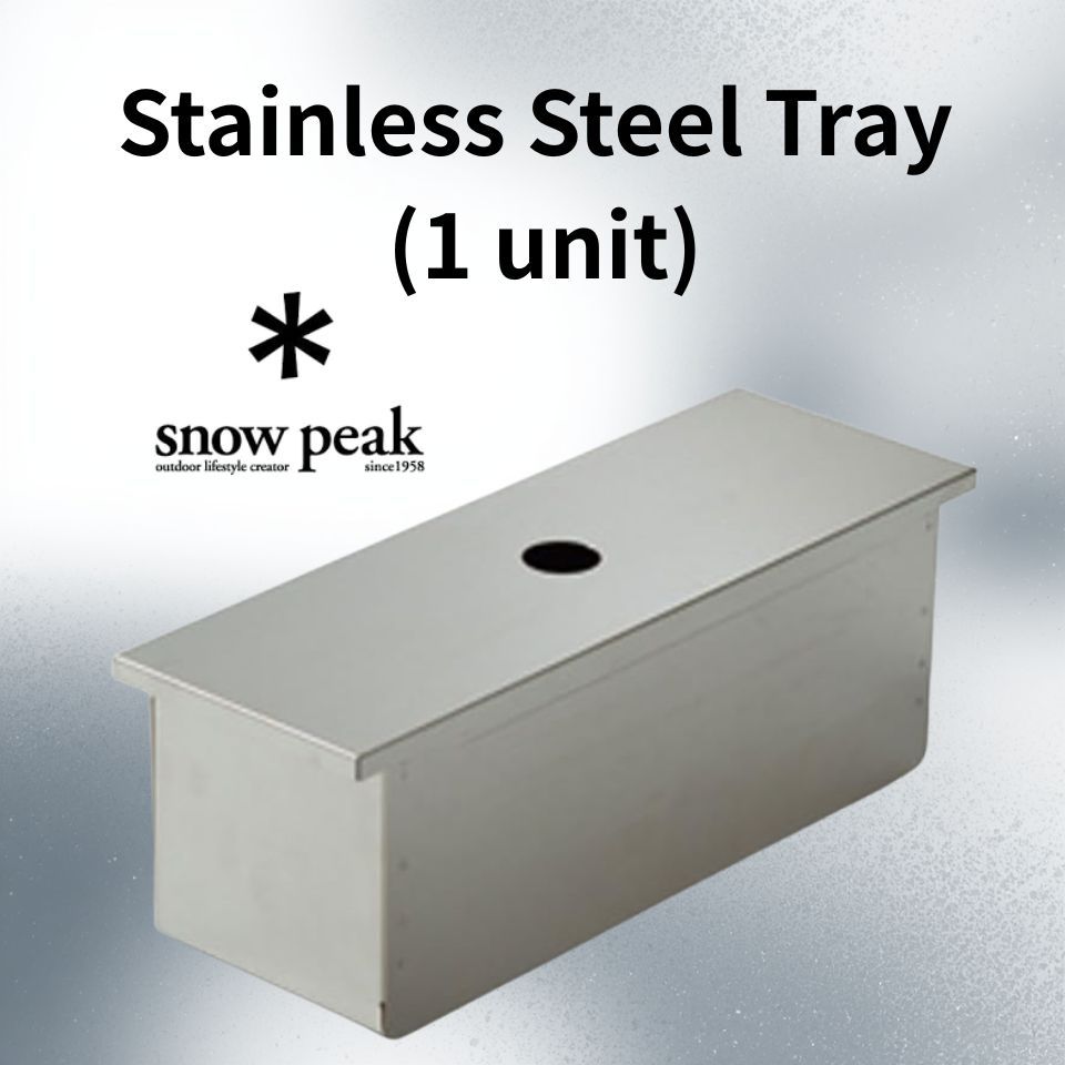 Snow Peak IGT Parts Stainless Steel Tray 1 Unit / 0.5 Unit Stainless Box