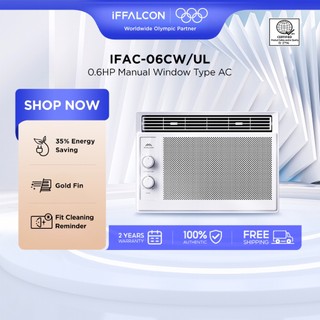 【New】iFFALCON 0.6 HP Window Type Aircon, IFAC-06CW/UL Air Conditioner, 8 years Titan Gold Life