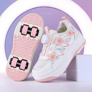 Children Roller Shoes Girls Roller Skates Kids Adult Outdoor Sports Roller Skates Four Wheel Detacha