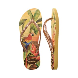 Havaianas Slim Tropical Caja Yellow Flip Flops