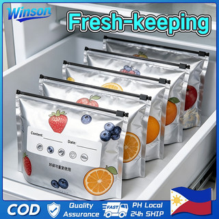 Airtight Food Saver with Write-On Labels & Zipper Lock Reusable Food Storage Bags Leakproof
