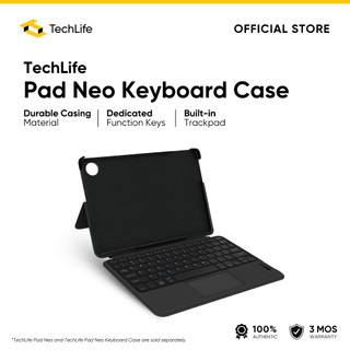 TechLife Pad Neo Keyboard Case l Durable Casing Material l Built-in Trackpad