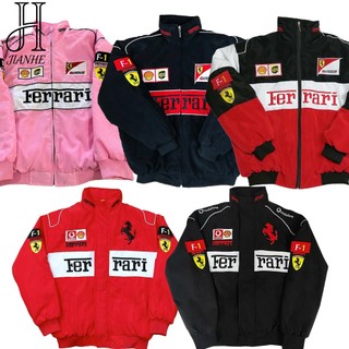 JIANHE F1 Embroidery Moto Racing Bomber Baseball F1Jacket, Sunscreen Waterproof Unisex