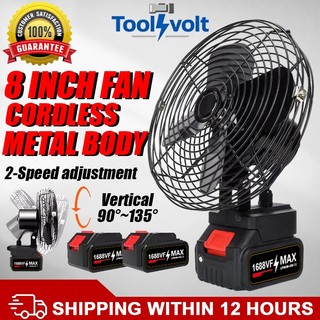 Cordless Fan - 8 inch 40000MAH Rechargeable Fan - 90°~135° Adjustable angle High Power Desk Fan