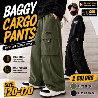 Boys Cotton Cargo Pants 2026 New Style Lightweight Casual Pants for Kids Loose Fit Outdoor Trousers