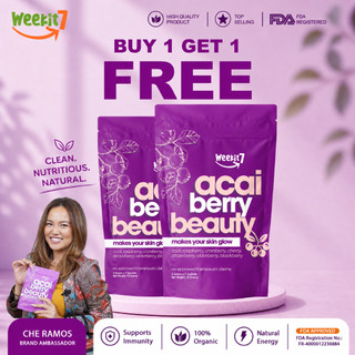 [Buy 1 Get 1]Weekit7 100% Legit Organic Acai Berry Powder Beauty Drink Superfood Smoothie Juice FDA