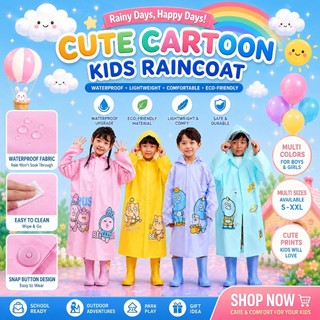 Raincoat for Kids With Backpack Allowance KIDS RAINCOAT