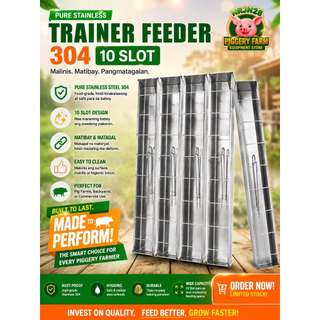 Piglets Trainer Feeder 304 Stainless 10slots
