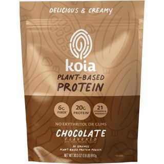 Koia Chocolate Plant-Based Protein Powder Supplement, Complete Vegan Protein with Multivitamins