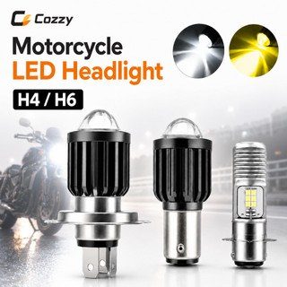 H6 H4 Two-color beam Motorcycle Headlight LED Two-color Bulbs Motorbike spotlight Scooter Accessorie