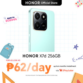 HONOR X7d (16GB+256GB) - [AI Button] | All-Angle Water Resistant | 6500mAh Batt]