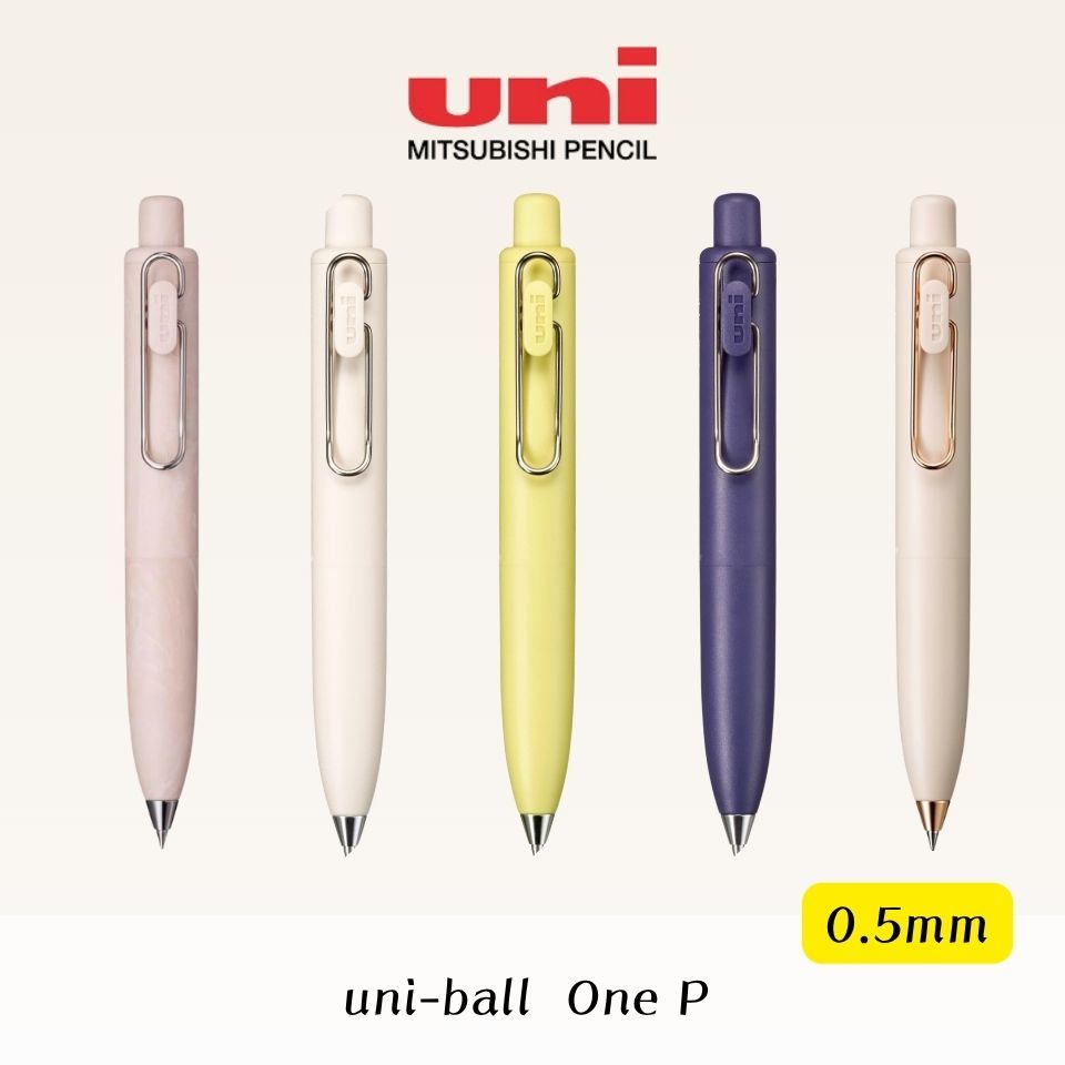 Mitsubishi Pencil Uni-ball One P Gel Ink Ballpoint Pen 0.5mm Premium Compact Design Smooth Writing P
