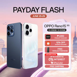 [3 Months 0% SPayLater] OPPO Reno15 5G | 50MP Ultra Wide Selfie Camera | 4K HDR Ultra-Steady Video