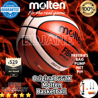 Original GG7X  Basketball  Size 7 PU Leather with Free Pump Needle Net Indoor or outdoor ball