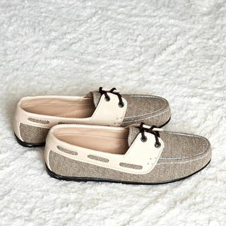 Faux Leather Loafer Topsider Slip-on Shoes for Women - LILIW MADE