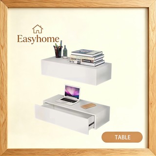 EASYHOME Wall bedside table drawer cabinet makeup table writing desk storage cabinet wall cabiner