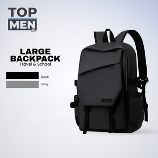 TOP MEN PH Backpack Waterproof Office Bag Large Capacity Minimalist School Bag for College Students