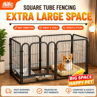 Pet Fence Heavy Duty Steel Dog Fence Adjustable Fence High Quality DIY dog cage Large cage