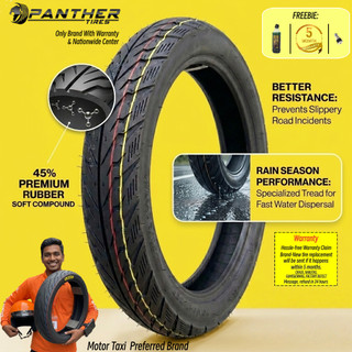 Panther Motorcycle Tires[150 DAYS WARRANTY] [Free Sealant & Pito]  14 inches 17 inches Thai tubeless