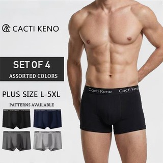 3/4 Pcs Men's Boxer  mens briefs cotton briefs for men original men's boxer brief Plus size