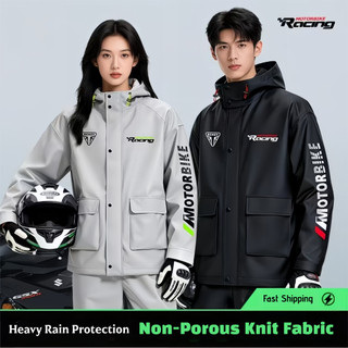 Men's Split Raincoat Suit, Motorcycle Riding Raincoat & Pants Set, Full Body Heavy Rain Protection