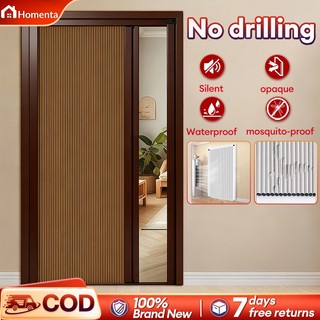 Honeycomb Sliding Door PVC Folding Door Home bathroom kitchen Punch-free O-Formaldehyde